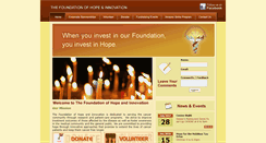 Desktop Screenshot of foundationofhopeandinnovation.org