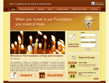 Tablet Screenshot of foundationofhopeandinnovation.org